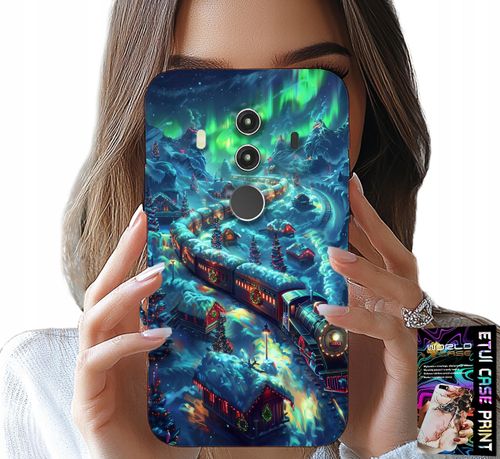 ETUI DO HUAWEI MATE 10 PRO - POCIĄG, EKSPRES ŚWIĄTECZNY WZORY + FOLIA na Arena.pl