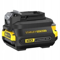 ZESTAW AKUMULATOR 2Ah V20 ŁADOWARKA ADAPTER STANLEY FATMAX SFMCB121D1