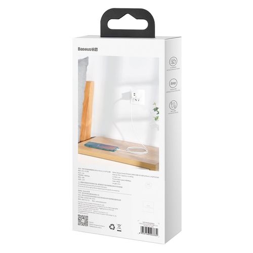 kabel micro usb do usb baseus simple wisdom, 2.1a, 1.5m (biały) 2szt. na Arena.pl