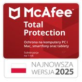 McAfee Total Protection 1 stanowisko / 1rok