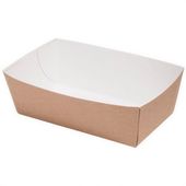 tacka papierowa głęboka kraft 12 x 6 x 4 cm 100 szt.