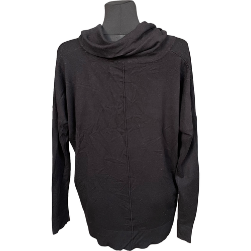 Sweter Damski Ciepły Stylowy Wygodny na Jesień Czarny Rozmiar 40 Wiskoza na Arena.pl