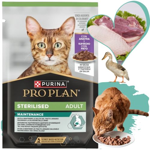 karma mokra dla kotów sterylizowanych purina pro plan z kaczką 85 g natural na Arena.pl
