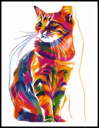 Plakat 60x80cm Nasycony Kot na Arena.pl