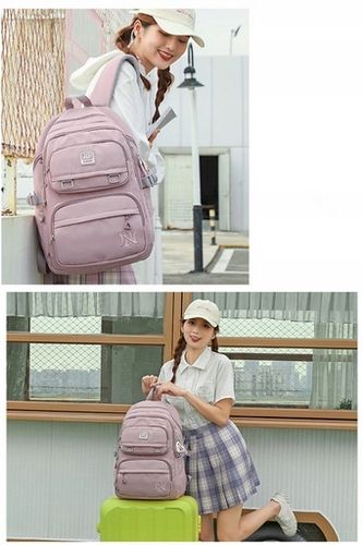 Plecak szkolny różowy (D072) na Arena.pl