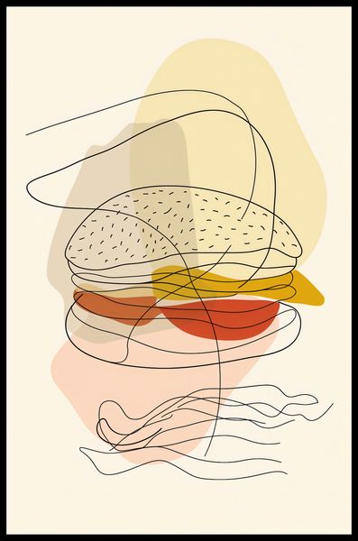 Plakat 53x81cm Cieniutki Burger zdjęcie 2