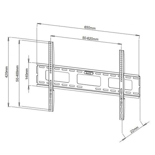 Uchwyt ścienny LCD/LED 40-65cali 60kg slim czarny na Arena.pl