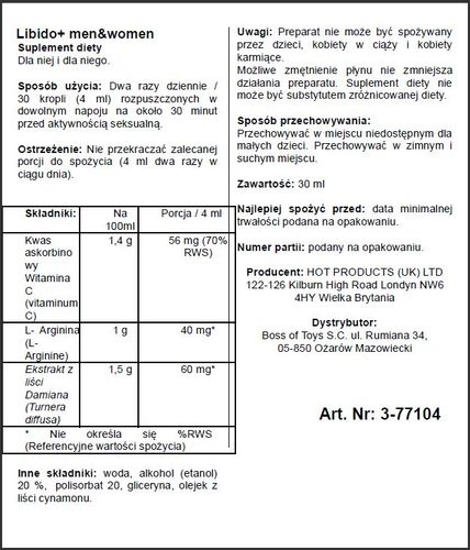 supl.diety libido + (m+w) 30ml na Arena.pl