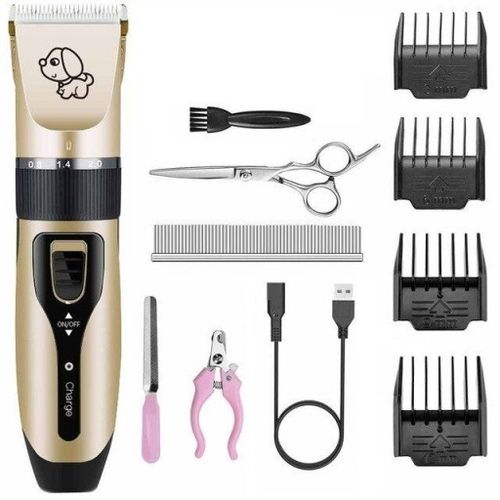 MASZYNKA DO STRZYŻENIA PSA KOTA KOTÓW PSÓW ZESTAW GOLARKA 11 ELEMENTÓW pies na Arena.pl