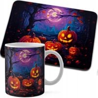 ZESTAW KUBEK + PODKŁADKA DRUK - HALLOWEEN