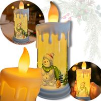 LAMPION ŚWIĄTECZNY DUŻY ŚWIECA OZDOBNA NA RORATY LED EFEKT PŁOMIENIA 23 CM