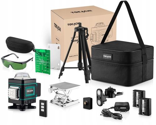 POZIOMNICA LASEROWA 4D POZIOMICA 16 LINII PŁASZCZYZNOWA 360 LASER na Arena.pl