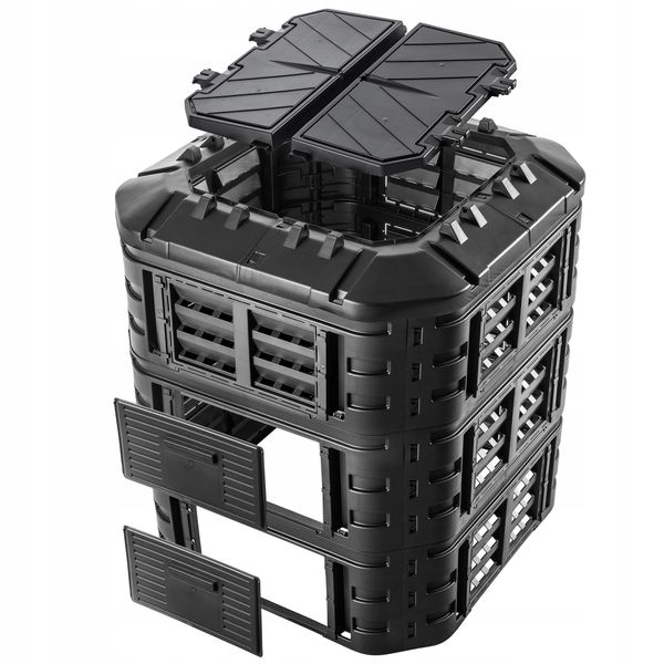 KOMPOSTOWNIK OGRODOWY MODULARNY CAŁOROCZNY 860L zdjęcie 9