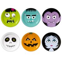 Talerzyki papierowe Halloween, 18 cm 6 szt.