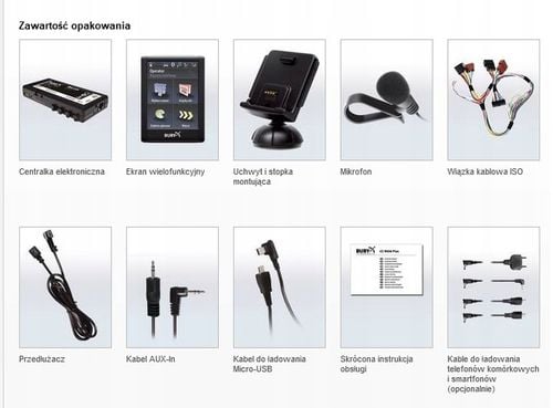 Bury CC9056 - samochodowy zestaw głośnomówiący LCD ISO Bluetooth do radia na Arena.pl