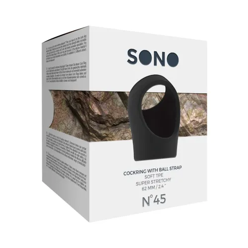 sinner gear no.45 pierścień silikonowy z kulkowym paskiem czarny na Arena.pl