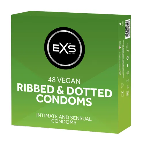 exs ribbed & dotted 48 szt. - prezerwatywy prążkowane i kropkowane na Arena.pl