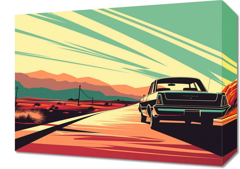 Obraz 40x30cm Droga przez Pustynię zdjęcie 1