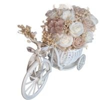 Flower Box Świece Sojowe Wieczny Bukiet Kwiaty Prezent Urodziny Rower