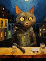 Plakat 15x20cm Nocny Obserwator