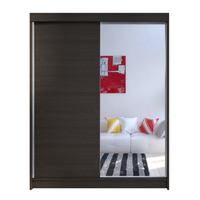 Szafa przesuwna Camino I z lustrem 150cm - CHOCO