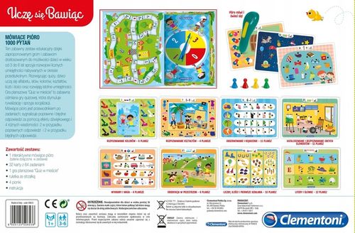CLEMENTONI MÓWIĄCE PIÓRO 1000 PYTAŃ PRZEDSZKOLA na Arena.pl