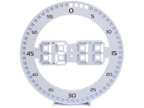 ZEGAR BUDZIK LED ELEKTRONICZNY TERMOMETR Z ALARMEM PODŚWIETLANY TERMOMETR na Arena.pl