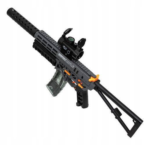 KARABIN PISTOLET AUTOMATYCZNY NA KULKI ŻELOWE DUŻY ZESTAW 70 CM + OKULARY na Arena.pl