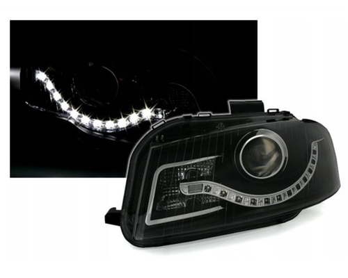 Lampy Reflektory AUDI A3 8P Od 2003 Do 2008 DAYLIGHT BLACK GRATIS  ŻARÓWKI na Arena.pl