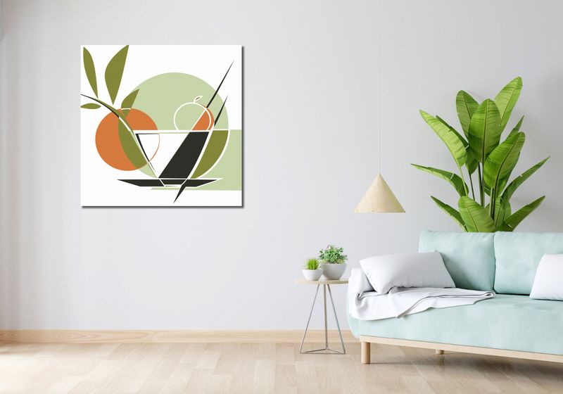 Obraz 90x90cm Owocowa Herbata zdjęcie 2