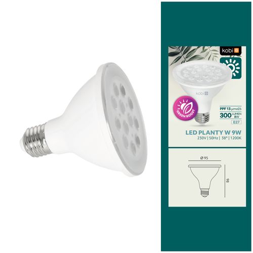 Żarówka biała LED 9W do Uprawy Roślin E27 do Wzrostu Doświetlania na Arena.pl