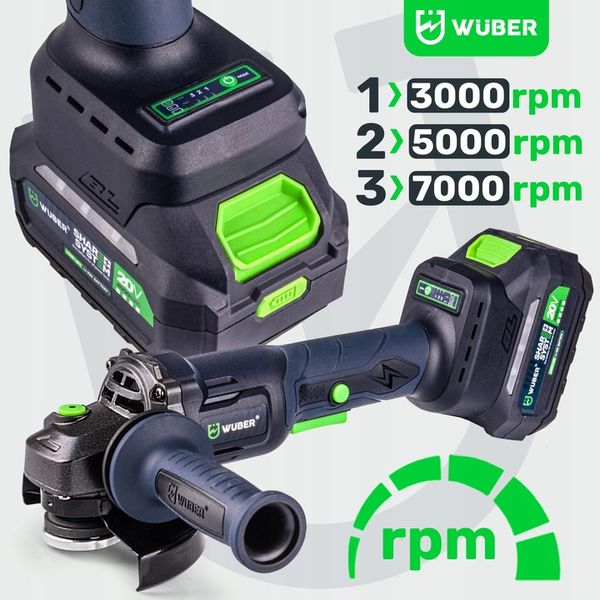 KĄTÓWKA SZLIFIERKA KĄTOWA AKUMULATOROWA DIAX+ 2 AKU 4.0AH+ ŁADOWARKA ZESTAW zdjęcie 10