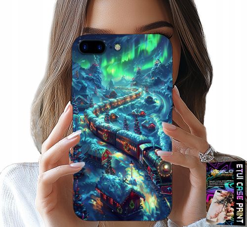 ETUI DO IPHONE ( 7 PLUS ) - POCIĄG, EKSPRES ŚWIĄTECZNY WZORY + SZKŁO na Arena.pl