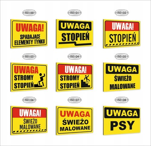 Tabliczka znak informacyjny dibond20X15 UWAGA WYKOPY na Arena.pl