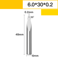 Frez do grawerowania 3.175-6.0mm VHM Rozmiar: 6.0*30°*0.2
