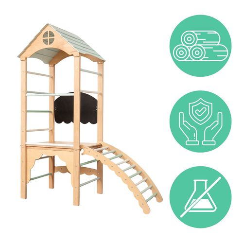 domowy plac zabaw Tower Max - drewno na Arena.pl