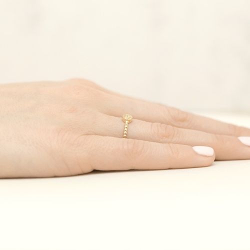 ZŁOTY PIERŚCIONEK pr. 333 Kulkowy i Cyrkonie r.9 na Arena.pl