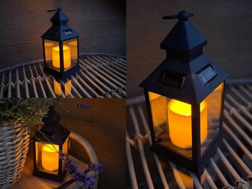 Lampion do Stroika na Grób ZNICZ SOLARNY lampa latarenka LED SOLAR Cmentarz na Arena.pl