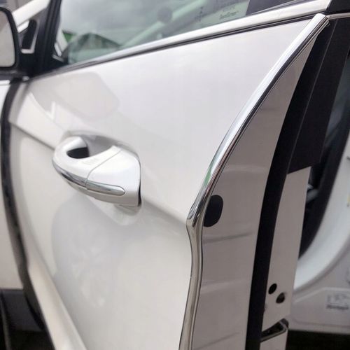 LISTWA OZDOBNA TAŚMA CHROM NA GRILL RANT DRZWI OSŁONA KRAWĘDZI SREBRNA 5 M na Arena.pl