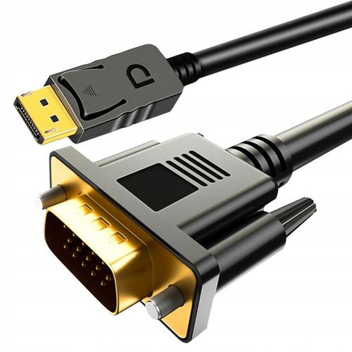 KABEL PRZEWÓD KONWERTER DISPLAYPORT DO VGA FULL HD WIREWAY WW331473 1.8m na Arena.pl