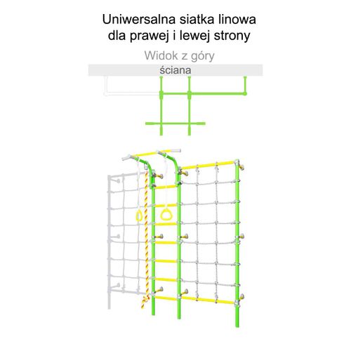 drabinka gimnastyczna Kometa Next 3 jasnozielony MAŁPISZON na Arena.pl