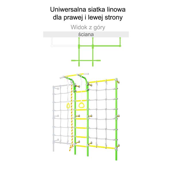 drabinka gimnastyczna Kometa Next 3 jasnozielony MAŁPISZON zdjęcie 5