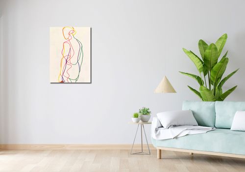 Obraz 50x70cm Tęczowy Zarys na Arena.pl