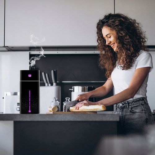 NAWILŻACZ POWIETRZA DYFUZOR ZAPACHOWY AROMATERAPIA LAMPKA LED CZARNY na Arena.pl