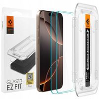 SZKŁO HARTOWANE SPIGEN EZ FIT DO iPhone 16 Pro MOCNA SZYBKA 2 szt APLIKATOR