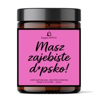 Świeca Sojowa „Masz Zajebiste D*Psko” – Zabawny Prezent