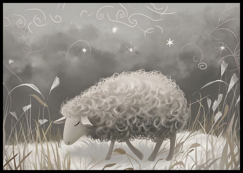 Plakat 84,1x59,4cm Bujna Owca zdjęcie 2