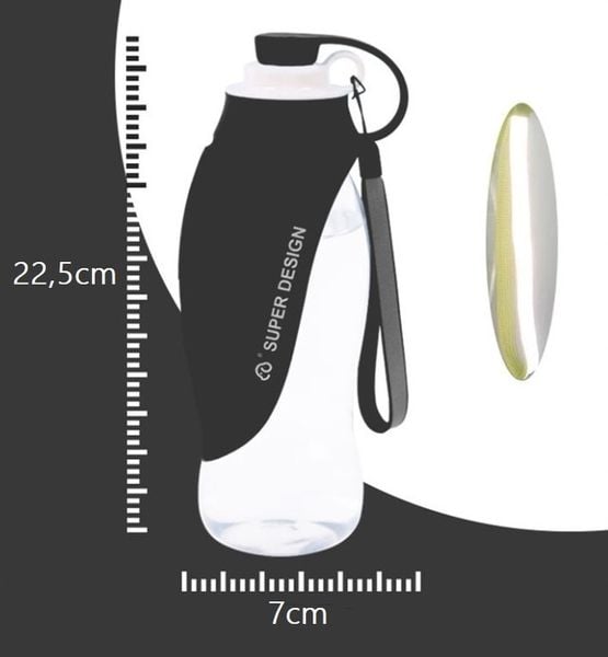 Butelka miska LIŚĆ POIDŁO dla Psa 500ml U008 zdjęcie 5