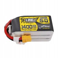 2 x TATTU MOCNY AKUMULATOR BATERIA R-LINE 5.0 1400MAH 22.2V 150C 6S1P XT60