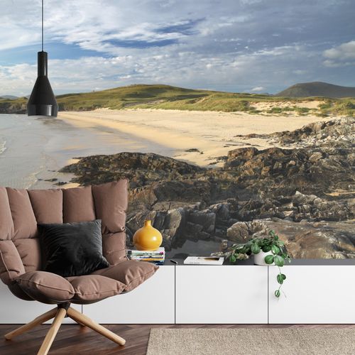 Fototapeta Plaża Morze Skały Flizelina Zmywalna 312x219 na Arena.pl